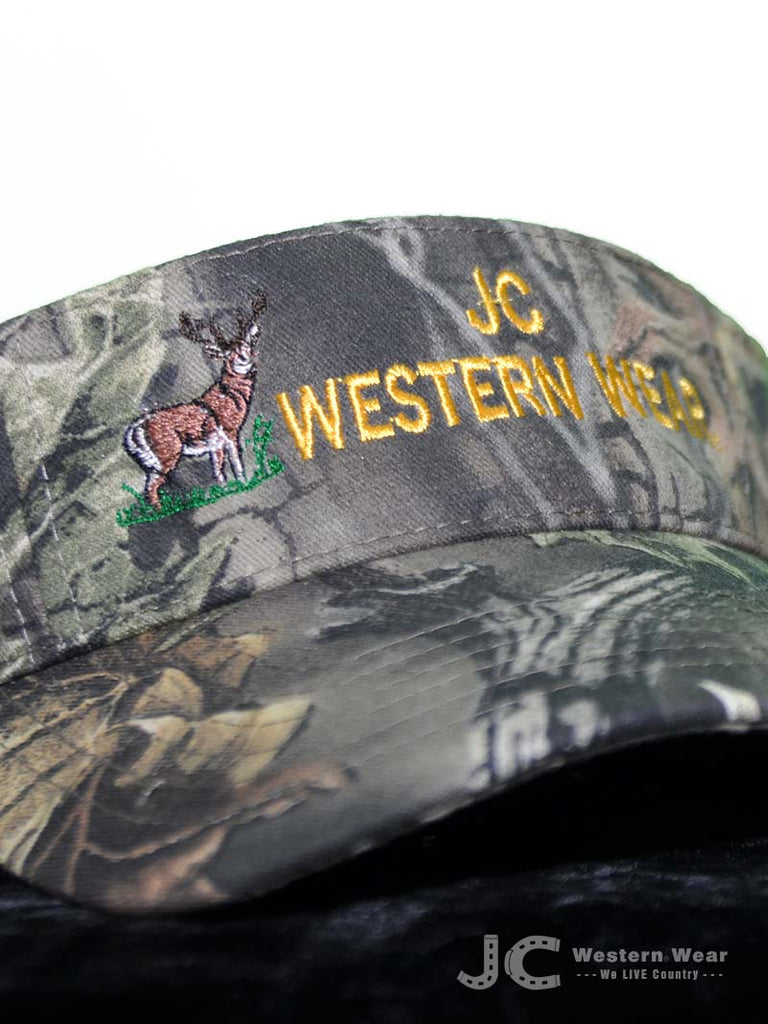 JC Western Deer Logo Camo Visor JCW-CAMO-V2 J.C. Western® Wear - J.C. Western® Wear