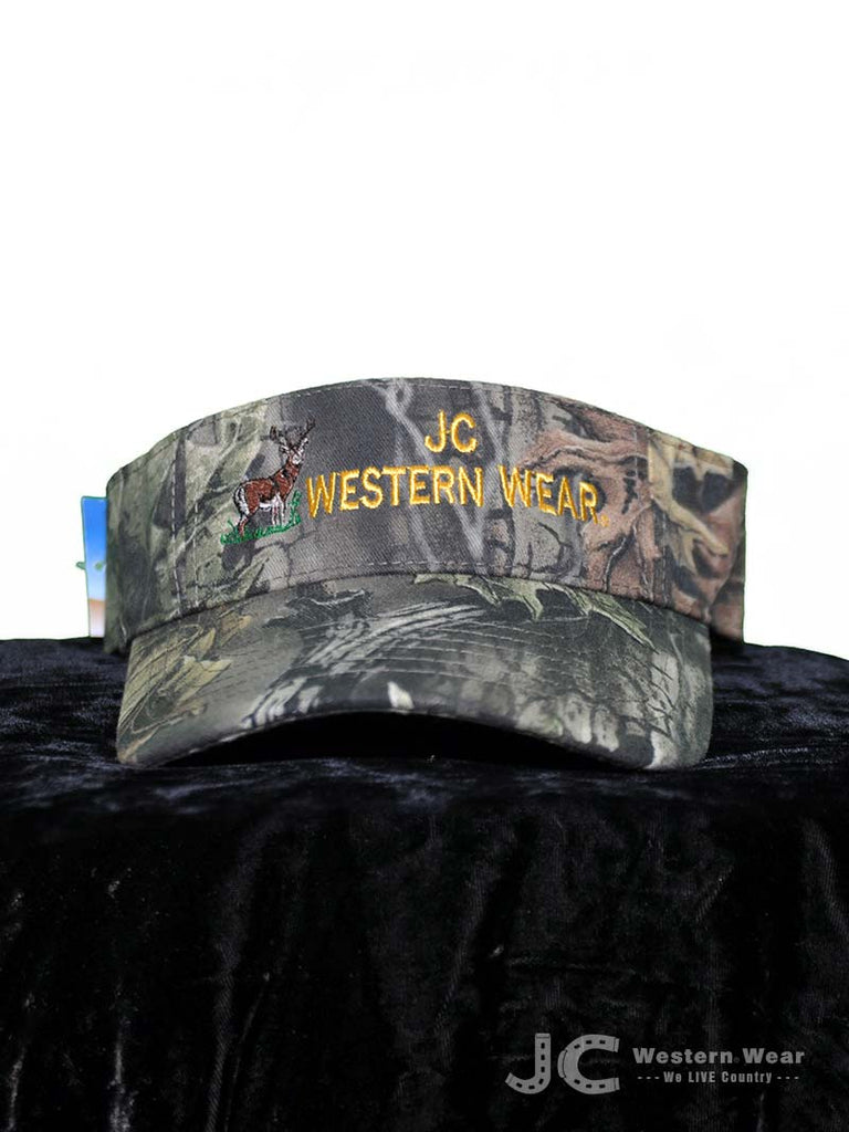 JC Western Deer Logo Camo Visor JCW-CAMO-V2 J.C. Western® Wear - J.C. Western® Wear