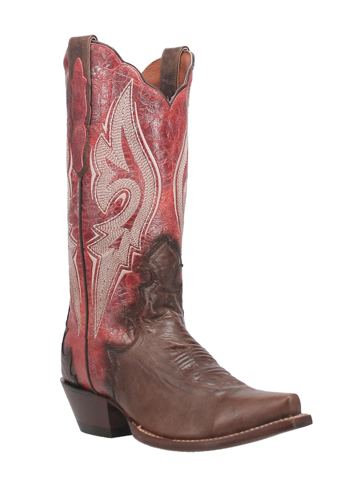 Dan Post DP4386 Womens Zoli Leather Boot Red front and side view. If you need any assistance with this item or the purchase of this item please call us at five six one seven four eight eight eight zero one Monday through Saturday 10:00a.m EST to 8:00 p.m EST