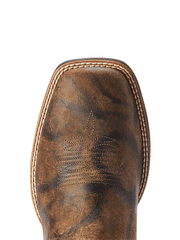Ariat 10042466 Mens Wilder Western Boot Antique Grey toe view from above. If you need any assistance with this item or the purchase of this item please call us at five six one seven four eight eight eight zero one Monday through Saturday 10:00a.m EST to 8:00 p.m EST