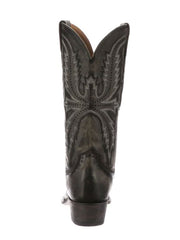 Lucchese M5066.S54 Womens MARCELLA Western Boot Anthracite Grey back view. If you need any assistance with this item or the purchase of this item please call us at five six one seven four eight eight eight zero one Monday through Saturday 10:00a.m EST to 8:00 p.m EST