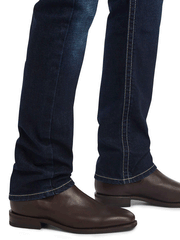 Ariat 10042203 Mens M8 Modern Ricardo Slim Leg Jean Memphis leg bottom view. If you need any assistance with this item or the purchase of this item please call us at five six one seven four eight eight eight zero one Monday through Saturday 10:00a.m EST to 8:00 p.m EST