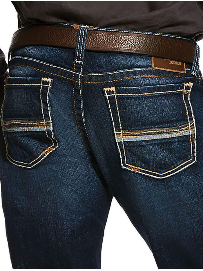 Ariat 10026681 Mens M7 Rocker Concord Stretch Stackable Straight Leg Jean Dodge Front View. If you need any assistance with this item or the purchase of this item please call us at five six one seven four eight eight eight zero one Monday through Saturday 10:00a.m EST to 8:00 p.m EST