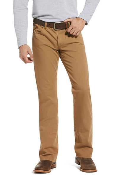 Ariat 10034303 Mens M5 Slim Stretch Boone Stackable Straight Leg Jean Khaki Front View. If you need any assistance with this item or the purchase of this item please call us at five six one seven four eight eight eight zero one Monday through Saturday 10:00a.m EST to 8:00 p.m EST