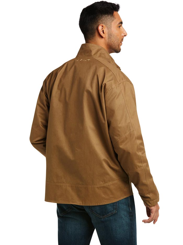 Ariat 10037497 Mens Grizzly Canvas Lightweight Jacket Cub front view. If you need any assistance with this item or the purchase of this item please call us at five six one seven four eight eight eight zero one Monday through Saturday 10:00a.m EST to 8:00 p.m EST