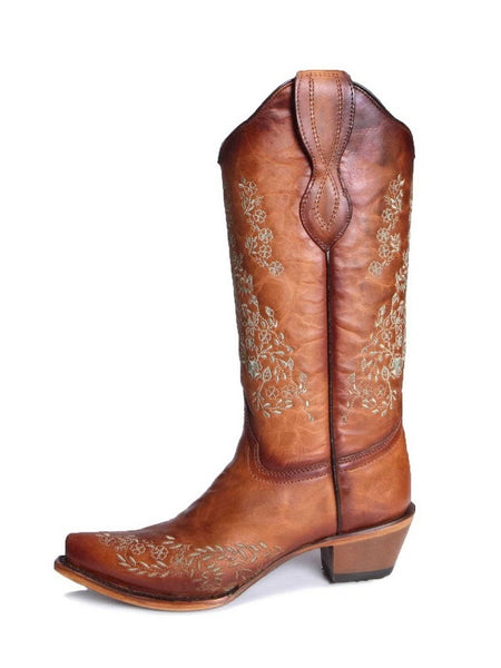 CIRCLE G Women's Cowboy Boots L6008 in Tan Square Toe