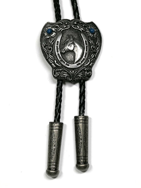 Fashionwest 1750 Horse Shield Western Bolo Tie front view