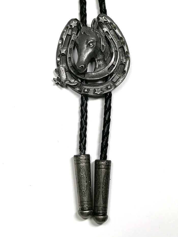 Fashionwest 1758 Horse shoe Western Bolo Tie front view