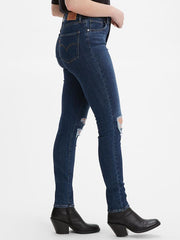 Levi's 188820166 Womens 721 High Rise Skinny Jeans Chelsea Manic Monda side view. If you need any assistance with this item or the purchase of this item please call us at five six one seven four eight eight eight zero one Monday through Saturday 10:00a.m EST to 8:00 p.m EST
