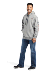 Ariat 10042194 Mens Graphic Chimayo Hoodie Heather Gray alternate front view. If you need any assistance with this item or the purchase of this item please call us at five six one seven four eight eight eight zero one Monday through Saturday 10:00a.m EST to 8:00 p.m EST