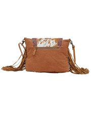 Myra Bag S-6220 Womens Blaze Handtooled Bag Brown back view. If you need any assistance with this item or the purchase of this item please call us at five six one seven four eight eight eight zero one Monday through Saturday 10:00a.m EST to 8:00 p.m EST