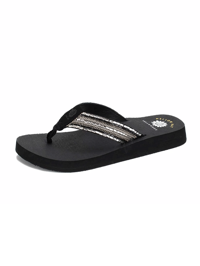 Yellow Box 52679 Womens Nazene Flip Flop Sandals Black 10 J.C