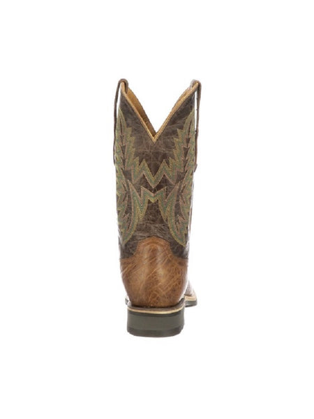 Lucchese M4091.WF Mens Rudy Peanut Cowhide Performance Cowboy Boots Tan back view. If you need any assistance with this item or the purchase of this item please call us at five six one seven four eight eight eight zero one Monday through Saturday 10:00a.m EST to 8:00 p.m EST