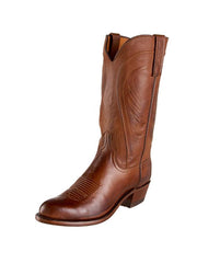 Lucchese N1596.R4 Mens Classics Ranch Hand Leather Boots Tan Burnished alternative side / front view. If you need any assistance with this item or the purchase of this item please call us at five six one seven four eight eight eight zero one Monday through Saturday 10:00a.m EST to 8:00 p.m EST