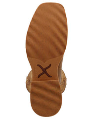 Twisted X MXTR005 Mens Tech X Boot Saddle And Rustic Orange sole view. If you need any assistance with this item or the purchase of this item please call us at five six one seven four eight eight eight zero one Monday through Saturday 10:00a.m EST to 8:00 p.m EST