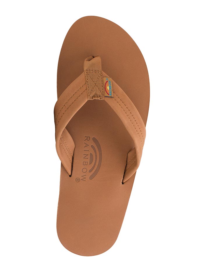 Rainbow 301ALTS-SRBR Mens Single Layer Arch Support Sandals Sierra Brown side view. If you need any assistance with this item or the purchase of this item please call us at five six one seven four eight eight eight zero one Monday through Saturday 10:00a.m EST to 8:00 p.m EST