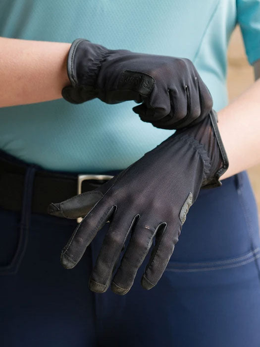 Kerrits 30315 Womens Mesh Riding Glove Black