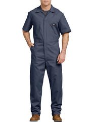 Dickies 33999 Mens Lightweight Short Sleeve Coveralls 33999DN NAVY FRONT. If you need any assistance with this item or the purchase of this item please call us at five six one seven four eight eight eight zero one Monday through Saturday 10:00a.m EST to 8:00 p.m EST
