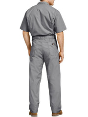 Dickies 33999 Mens Lightweight Short Sleeve Coveralls GREY BACK.If you need any assistance with this item or the purchase of this item please call us at five six one seven four eight eight eight zero one Monday through Saturday 10:00a.m EST to 8:00 p.m EST