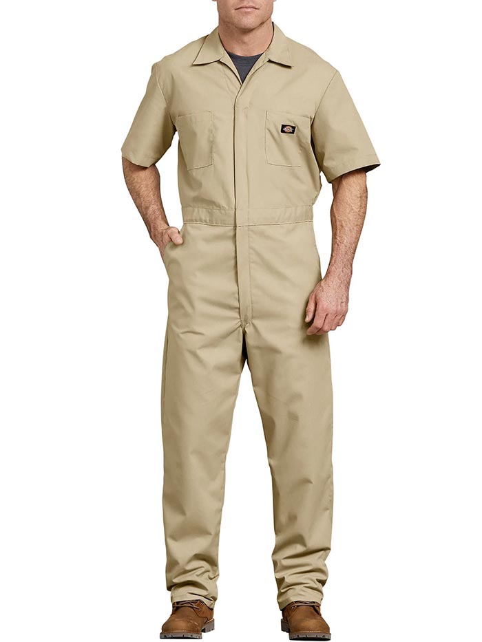 Dickies 33999 Mens Lightweight Short Sleeve Coveralls 33999DN NAVY FRONT. If you need any assistance with this item or the purchase of this item please call us at five six one seven four eight eight eight zero one Monday through Saturday 10:00a.m EST to 8:00 p.m EST