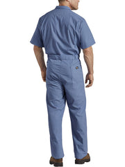 Dickies 33999 Mens Lightweight Short Sleeve Coveralls 33999MB BACK.If you need any assistance with this item or the purchase of this item please call us at five six one seven four eight eight eight zero one Monday through Saturday 10:00a.m EST to 8:00 p.m EST