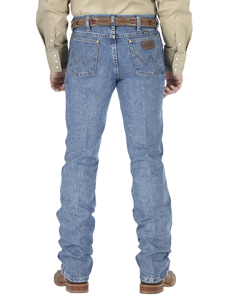 Wrangler 36MCVLS Mens Premium Performance Cool Vantage Cowboy Cut Slim Fit Jean Light Stone back view. If you need any assistance with this item or the purchase of this item please call us at five six one seven four eight eight eight zero one Monday through Saturday 10:00a.m EST to 8:00 p.m EST
