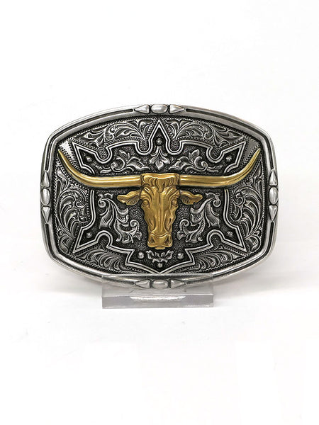 Nocona 37688 Engraved Floral Longhorn Head Western Belt Buckle FROTN. If you need any assistance with this item or the purchase of this item please call us at five six one seven four eight eight eight zero one Monday through Saturday 10:00a.m EST to 8:00 p.m EST