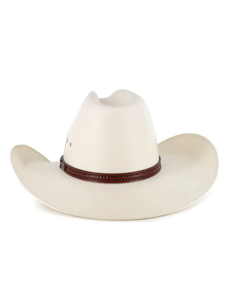 Larry Mahan MS2418BROX40 Mens 10X Browning Straw Hat Brown back view