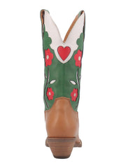 Dingo DI918 Womens Coming Up Roses Boot camel back view. If you need any assistance with this item or the purchase of this item please call us at five six one seven four eight eight eight zero one Monday through Saturday 10:00a.m EST to 8:00 p.m EST