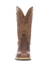 Lucchese M4090.WF Mens Rudy Cowhide Performance Cowboy Boots Chocolate Peanut Front View. If you need any assistance with this item or the purchase of this item please call us at five six one seven four eight eight eight zero one Monday through Saturday 10:00a.m EST to 8:00 p.m EST
