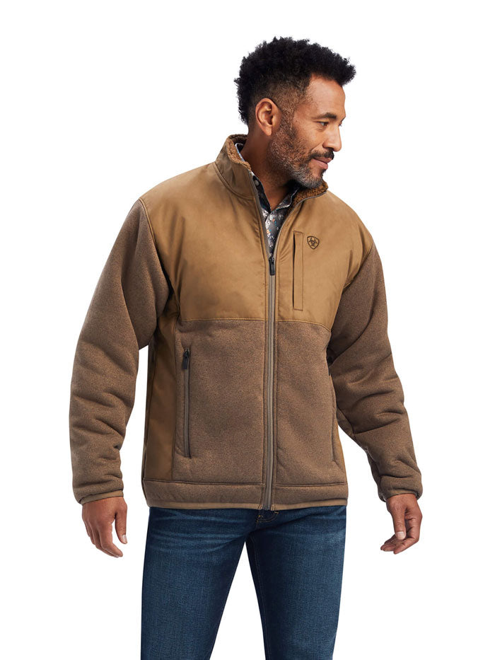 Ariat 10041797 Mens Grizzly Canvas Bluff Jacket Cub front view. If you need any assistance with this item or the purchase of this item please call us at five six one seven four eight eight eight zero one Monday through Saturday 10:00a.m EST to 8:00 p.m EST