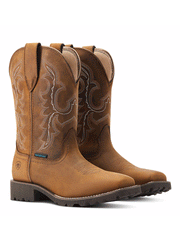 Ariat 10044437 Womens Unbridled Rancher H2O Oily Distressed Tan pair. If you need any assistance with this item or the purchase of this item please call us at five six one seven four eight eight eight zero one Monday through Saturday 10:00a.m EST to 8:00 p.m EST