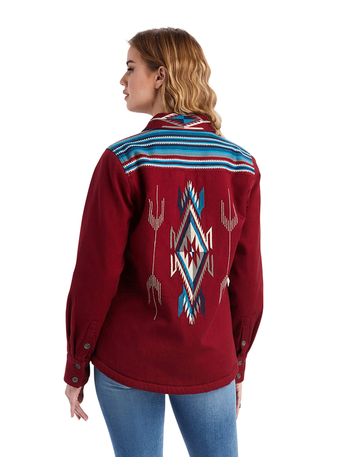 Ariat 10042133 Womens Shacket Chimayo Shirt Jacket Rubaiyat front view. If you need any assistance with this item or the purchase of this item please call us at five six one seven four eight eight eight zero one Monday through Saturday 10:00a.m EST to 8:00 p.m EST