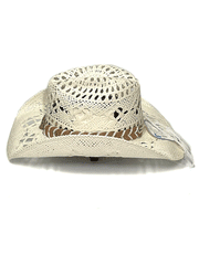 Bullhide NAUGHTY GIRL 2649W Western Straw Hat White side view. If you need any assistance with this item or the purchase of this item please call us at five six one seven four eight eight eight zero one Monday through Saturday 10:00a.m EST to 8:00 p.m EST