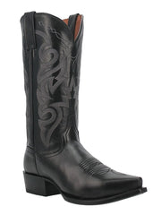 Dan Post DP2140 Mens Milwaukee Western Boot Black side and front view. If you need any assistance with this item or the purchase of this item please call us at five six one seven four eight eight eight zero one Monday through Saturday 10:00a.m EST to 8:00 p.m EST