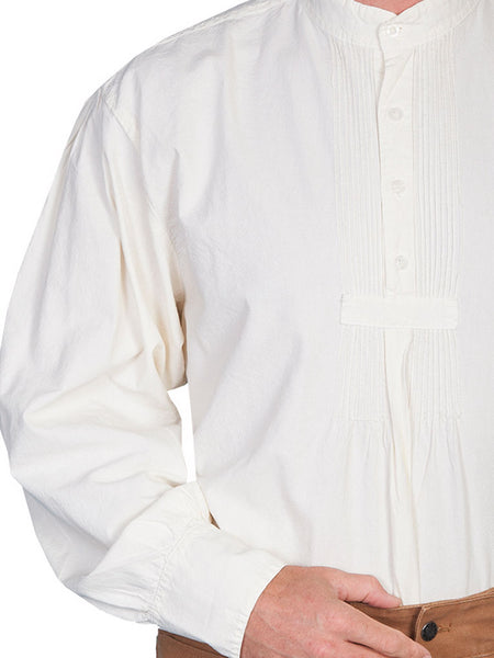 Scully 500020 Mens RangeWear Pleated Front Western Shirt Natural. If you need any assistance with this item or the purchase of this item please call us at five six one seven four eight eight eight zero one Monday through Saturday 10:00a.m EST to 8:00 p.m EST