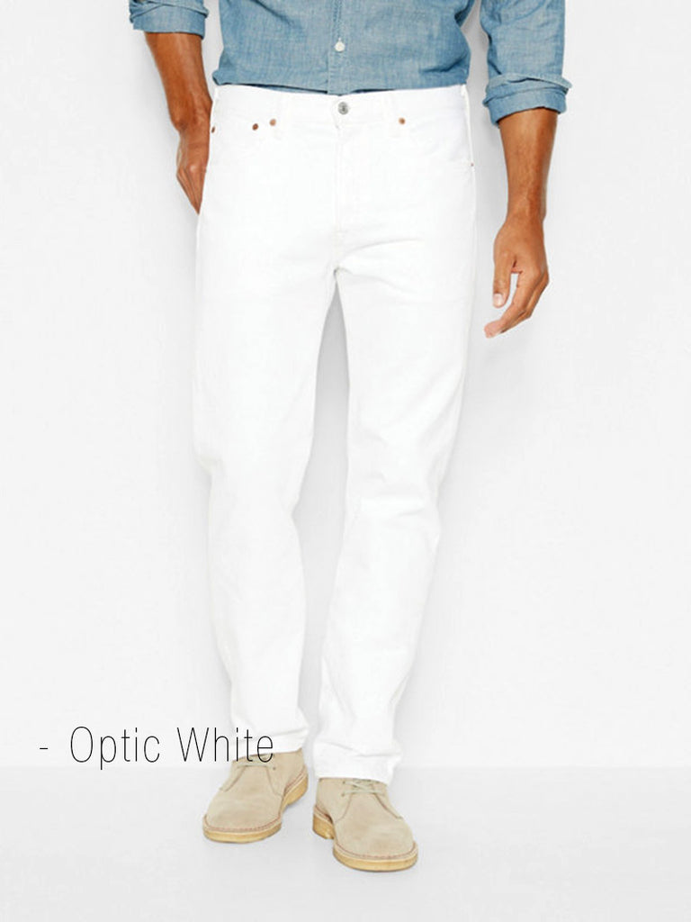 Levi’s 005010651 Mens 501 Original Fit Jeans White