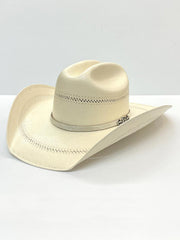 Justin JS5156CTRN42 50x Cattle Ranch Straw Cowboy Hat Ivory front view