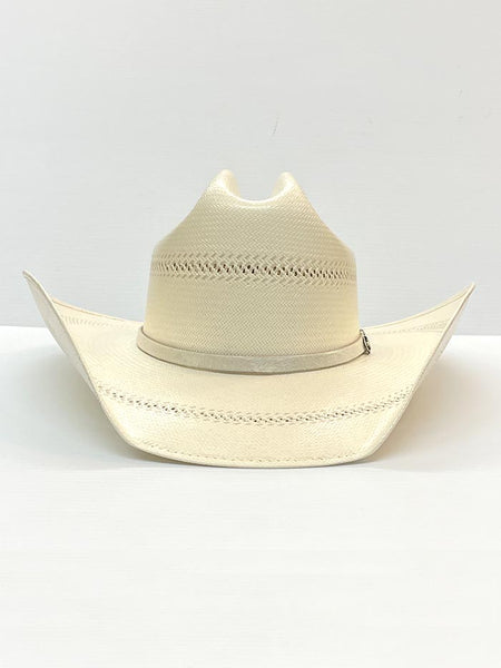 Justin JS5156CTRN42 50x Cattle Ranch Straw Cowboy Hat Ivory front view