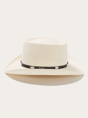 Stetson SSRYFLK-8130-81 ROYAL FLUSH 10X Straw Hat Natural side view. If you need any assistance with this item or the purchase of this item please call us at five six one seven four eight eight eight zero one Monday through Saturday 10:00a.m EST to 8:00 p.m EST