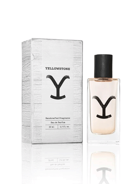 Tru Fragrance 95513 Womens Yellowstone Perfume front view with box. If you need any assistance with this item or the purchase of this item please call us at five six one seven four eight eight eight zero one Monday through Saturday 10:00a.m EST to 8:00 p.m EST