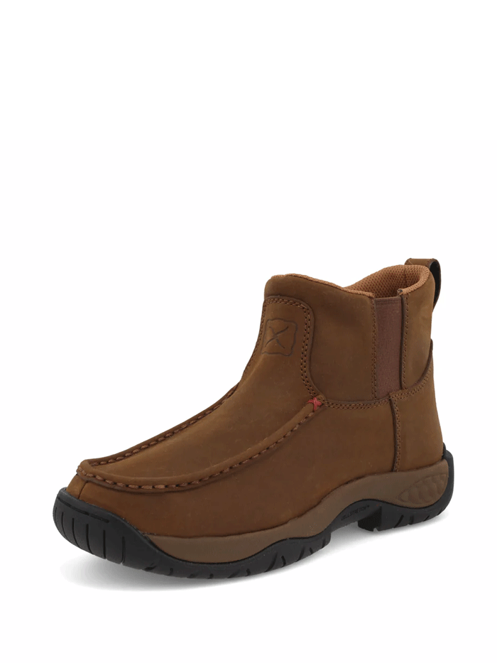Twisted X WAXW002 Womens 4 Inch All Around Work Boot Oiled Saddle front and side view. If you need any assistance with this item or the purchase of this item please call us at five six one seven four eight eight eight zero one Monday through Saturday 10:00a.m EST to 8:00 p.m EST