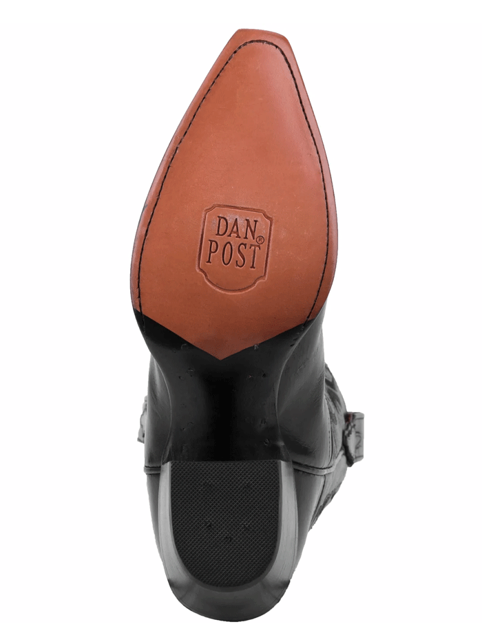 Dan Post DP3200 Womens Maria Leather Boot Black front and side view. If you need any assistance with this item or the purchase of this item please call us at five six one seven four eight eight eight zero one Monday through Saturday 10:00a.m EST to 8:00 p.m EST