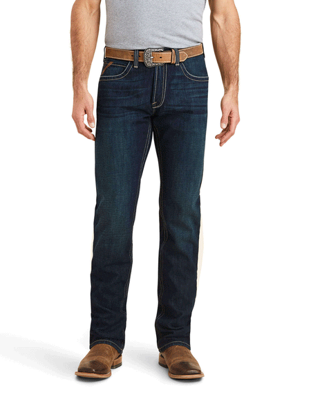 Ariat 10043189 Mens M5 Straight Winfield Straight Jean Roadhouse front view. If you need any assistance with this item or the purchase of this item please call us at five six one seven four eight eight eight zero one Monday through Saturday 10:00a.m EST to 8:00 p.m EST