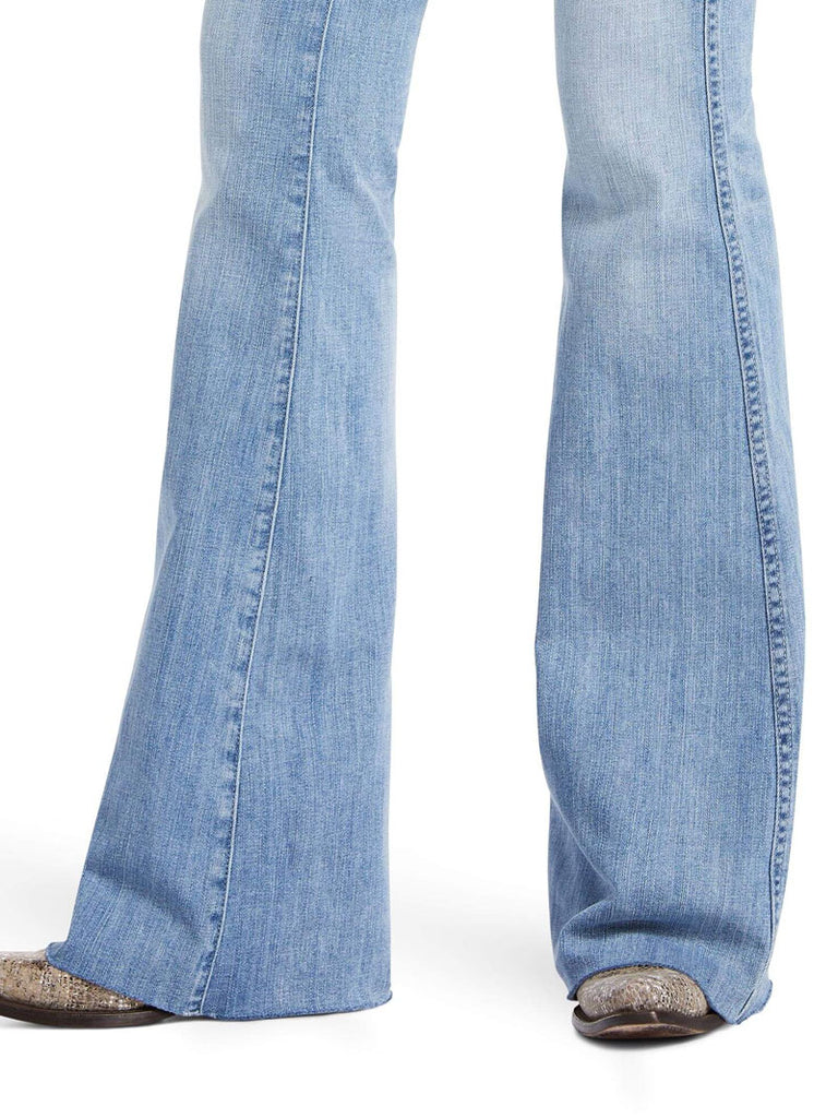 Ariat 10039600 Womens REAL High Rise Alondra Flare Leg Jean back view. If you need any assistance with this item or the purchase of this item please call us at five six one seven four eight eight eight zero one Monday through Saturday 10:00a.m EST to 8:00 p.m EST