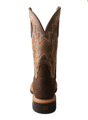 Twisted X MLCA001 Mens Alloy Toe Lite Western Work Boot Taupe back view. If you need any assistance with this item or the purchase of this item please call us at five six one seven four eight eight eight zero one Monday through Saturday 10:00a.m EST to 8:00 p.m EST