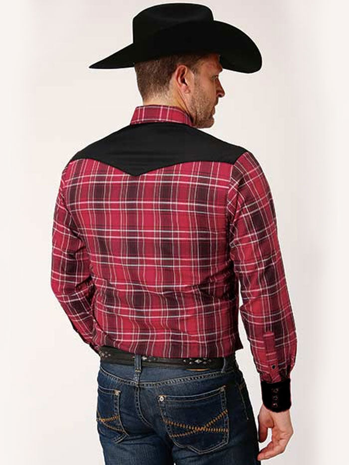 Roper 01-001-0087-1001 Mens Long Sleeve Western Plaid Shirt Red – J.C.  Western® Wear