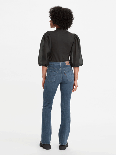 Levi's 196320086 Womens 315 Shaping Bootcut Jean Lapis Amidst back view. If you need any assistance with this item or the purchase of this item please call us at five six one seven four eight eight eight zero one Monday through Saturday 10:00a.m EST to 8:00 p.m EST