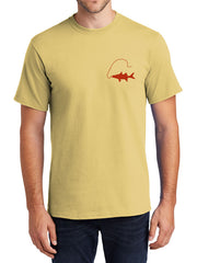 JC Western 7PC61SS Mens Florida Snook Short Sleeve Tees Daffodil Yellow Front View. If you need any assistance with this item or the purchase of this item please call us at five six one seven four eight eight eight zero one Monday through Saturday 10:00a.m EST to 8:00 p.m EST