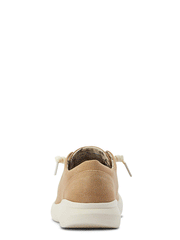 Ariat 10040280 Womens Hilo Shoe Washed Tan Canvas back view. If you need any assistance with this item or the purchase of this item please call us at five six one seven four eight eight eight zero one Monday through Saturday 10:00a.m EST to 8:00 p.m EST